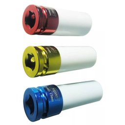 Kit Jogo de Soquete 40 peças + Soquete Roda Liga Leve 3 peças - 4