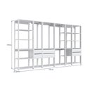 Ver imagem 3 de Guarda-Roupa Closet Modulado com 6 Gavetas 320cm Multimóveis Crpro-CLO009 Branco