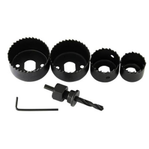 Jogo Kit Serra Copo 8 Peças Starfer 64 A 127mm Madeira PVC