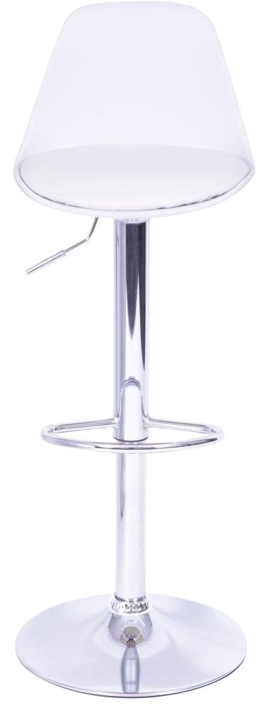 Banqueta Saarinen Cor Branca Base Cromada - 39870 - 4