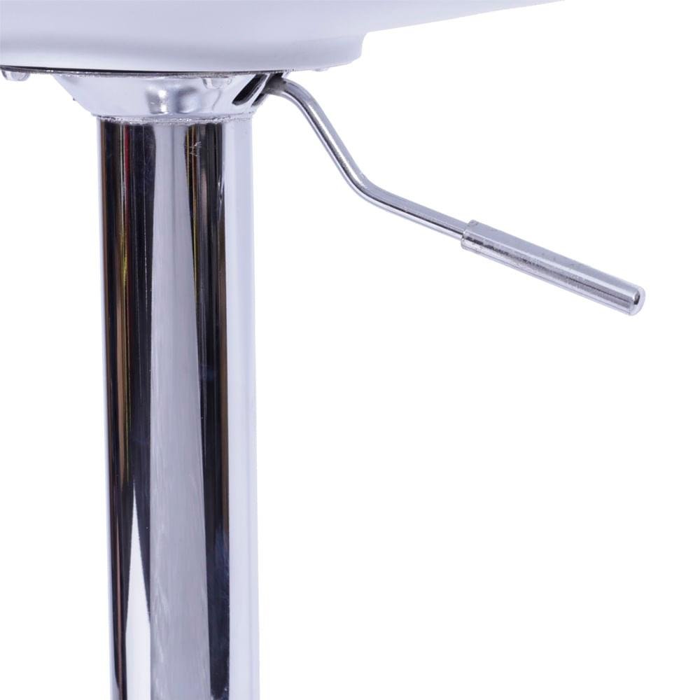 Banqueta Saarinen Cor Branca Base Cromada - 39870 - 3