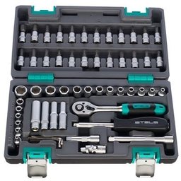 Jogo De Soquete Catraca 57 Peças 1/4 Profissional Stels - 2