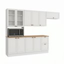 Ver imagem 3 de Cozinha Compacta Modulada 4 Peças com Tampo Casuá Branca Unna