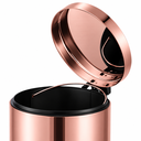 Ver imagem 2 de Lixeira Inox Redonda c/Pedal 20L. Polido Mood - Rose Gold