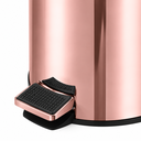 Ver imagem 3 de Lixeira Inox Redonda c/Pedal 20L. Polido Mood - Rose Gold