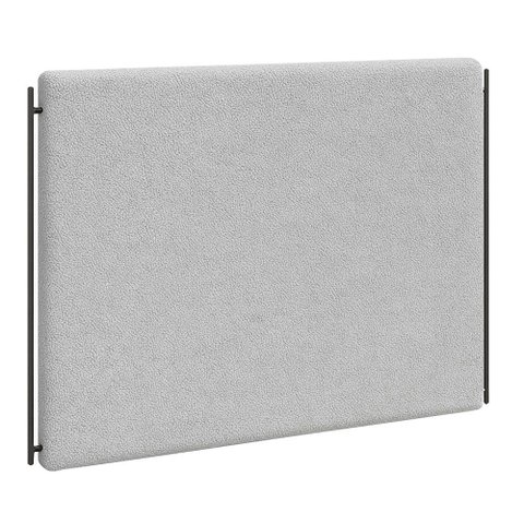 Cabeceira Casal Queen Cama Box 160 Cm Parise Bouclé Cinza Claro - Nexta Casa