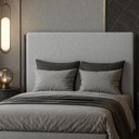 Ver imagem 2 de Cabeceira Casal Queen Cama Box 160 Cm Parise Bouclé Cinza Claro - Nexta Casa