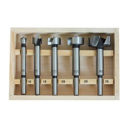 Kit 5 Brocas Forstner Fresa 10 a 35mm para Dobradiça Madeira Sparta - 3
