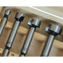 Ver imagem 4 de Kit 5 Brocas Forstner Fresa 10 a 35mm para Dobradiça Madeira Sparta