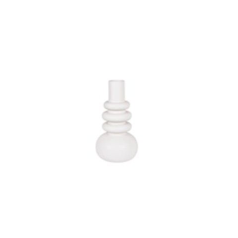 Vaso Minimalista em Ceramica Off White