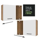Ver imagem 7 de Armário de Cozinha Aéreo de Canto 1 Porta Rustic/Branco Agata Madesa