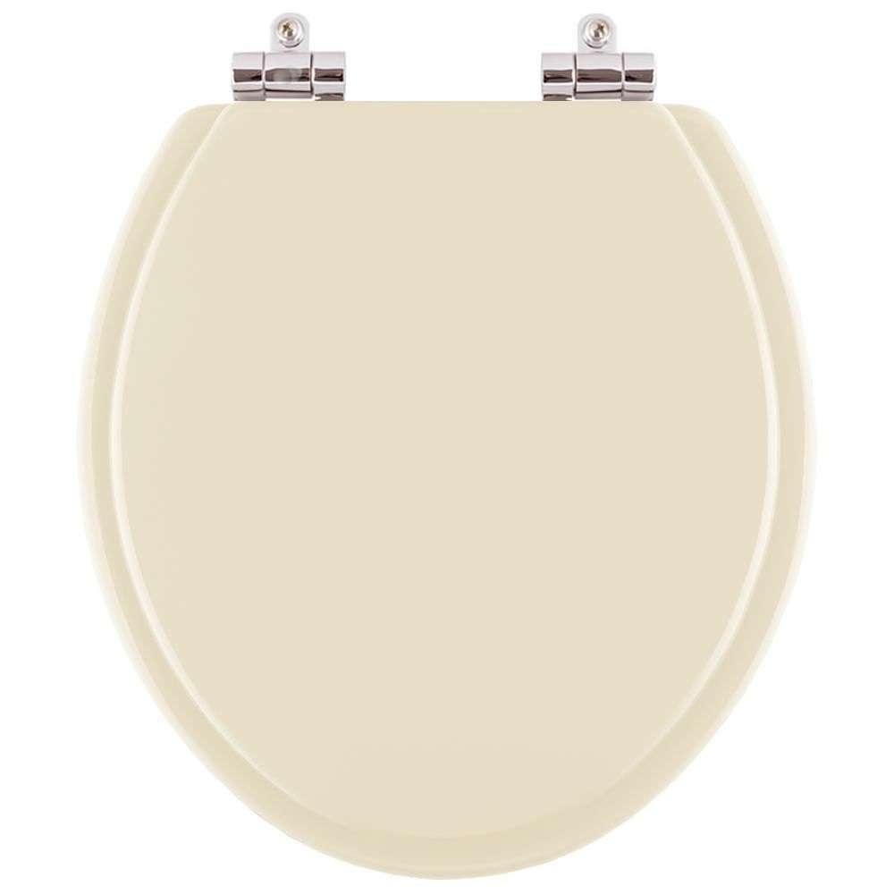 Assento Sanitario Poliester com Amortecedor Buzios Marfim (bege Claro) para Vaso Hervy - 1