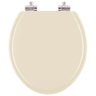 Assento Sanitario Poliester com Amortecedor Buzios Marfim (bege Claro) para Vaso Hervy - 1