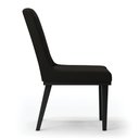 Ver imagem 1 de Cadeira Sala de Jantar Base Madeira Preto Kit 10 Sofia Suede D03 - D'Rossi Cor Preto
