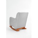 Ver imagem 3 de Poltrona de Amamentação Balanço C/ Puff Suede Cinza - Lahome Decor