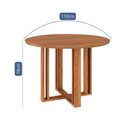 Ver imagem 2 de Mesa de Madeira Flora 110 Cm Cinamomo - Cimol