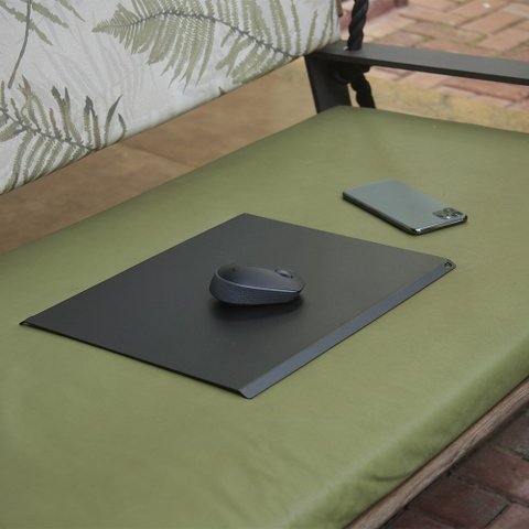Mouse Pad Rigid - Rígido Cama - Sofá Alumínio 30x35 Cm-preto
