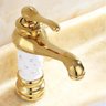 Torneira Retrô Luxo Banheiro Água Quente/fria Dourada - 4