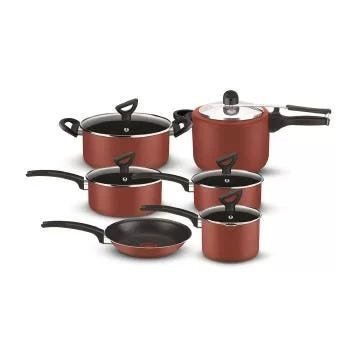 Conjunto Panela Rochedo Creative 6PC com PP - 9295304644 - Terracota Menor preço em Conjunto Panela Rochedo Creative 6PC com PP - 9295304644 - Terracota