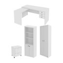 Ver imagem 1 de Conjunto para Escritório 4 Peças Branco Tecnomobili