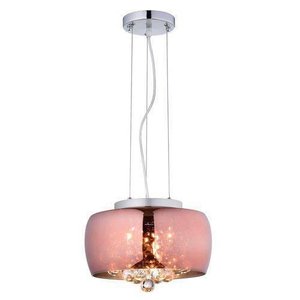 Pendente / Plafon Soho 3 x G9 Cobre e Transparente Bella Iluminação - 17 x 28 cm
