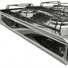 Fogão À Gás Clarice Junior 4b Mesa Inox Manual Bivolt - Inox - 4