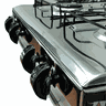 Fogão À Gás Clarice Junior 4b Mesa Inox Manual Bivolt - Inox - 5