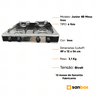 Fogão À Gás Clarice Junior 4b Mesa Inox Manual Bivolt - Inox - 6