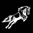 Ver imagem 1 de Adesivo Decorativo Cavalo Cowboy Country:branco