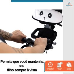 Triciclo Carrinho de Passeio Infantil com Capota Porta Objetos Cinto de Segurança até 50kg Empurrado - 8
