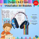 Ver imagem 4 de Kit Abafador de Ruido para Meninas com Super Caixa para Coloririr e Canetinhas