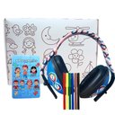 Ver imagem 2 de Kit Abafador de Ruido para Meninas com Super Caixa para Coloririr e Canetinhas