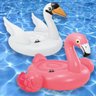 Combo Boias Infláveis para piscina Verão 2019: Boia Cisne Branco Intex e Boia Flamingo Rosa ( - 1