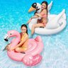 Combo Boias Infláveis para piscina Verão 2019: Boia Cisne Branco Intex e Boia Flamingo Rosa ( - 2