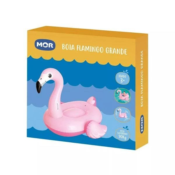 Boia para piscina Flamingo Rosa Grande Mor - 2