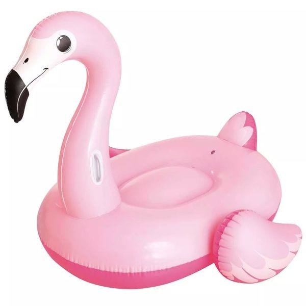 Boia para piscina Flamingo Rosa Grande Mor