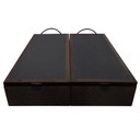 Ver imagem 7 de Base Box Baú para Cama Casal King 192x203cm Bipartido Liz S05 Suede Bordado Marrom - Mpozenato