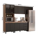 Ver imagem 5 de Cozinha Completa Torino 11 Portas 2 Gavetas Avena Touch/grafito - Pnr Móveis