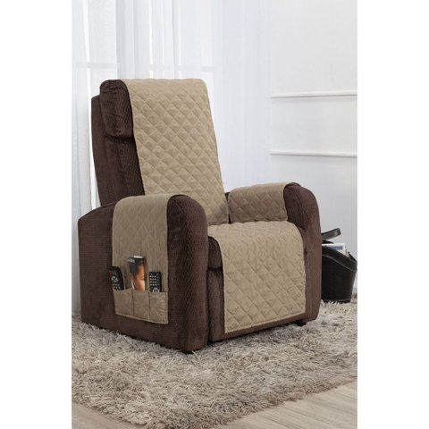 Protetor de Poltrona Classic- Face Unica:caqui