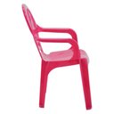 Ver imagem 3 de Cadeira Infantil Tramontina Catty em Polipropileno Rosa Estampado