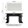 Mesa Para Computador Gamer e Painel Para Tv Até 50 - Preto - 4
