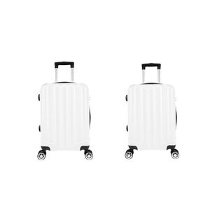 Kit Mala de Viagem Abs 2 Peças Adventure e Action Fortt Mab01-br Branca