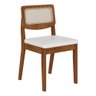 Mesa Santiago com 6 Cadeiras Sextavada Freijó/off/corino Branco - M.a Freijó/off Premium/corino - 5