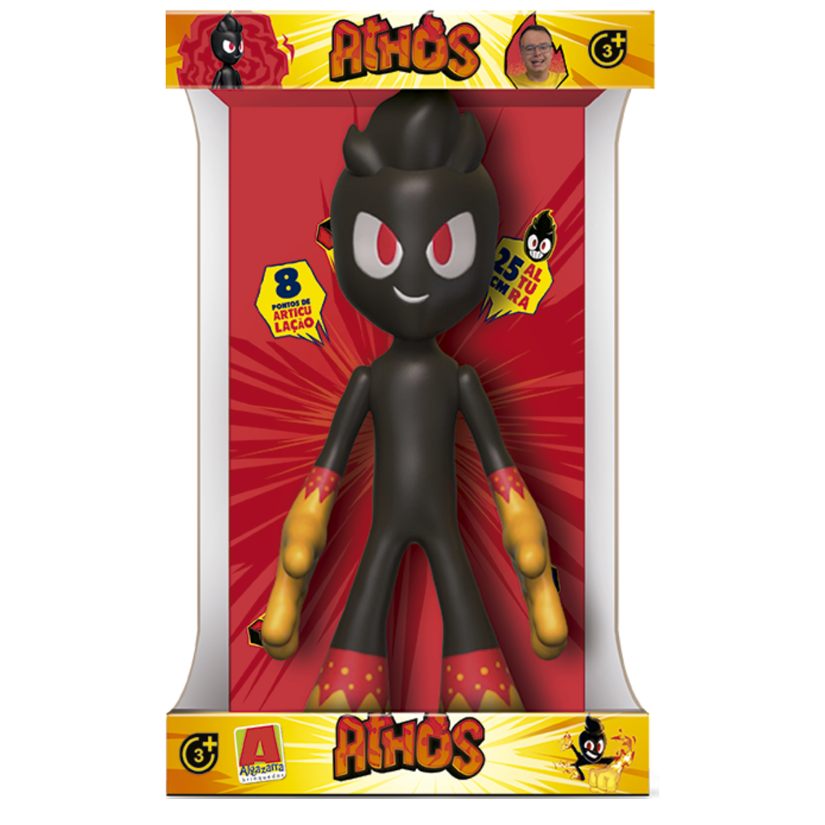 Boneco Athos de Vinil Articulado 25cm - 2