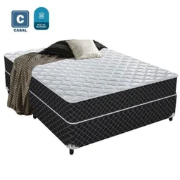 Cama Box Conjugado Casal Mola Bonnel 138x188x55 - 1 Cama Box Conjugado Casal Mola Bonnel 138x188x55 - 1
