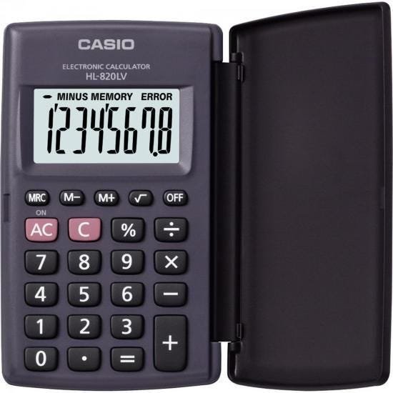 Calculadora de Bolso 8 Digitos HL820LV Preta Casio - 1