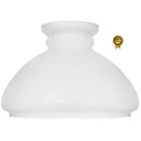 Ver imagem 1 de Cupula de Vidro Liso Leitoso 26,5 para Lustre e Candelabro