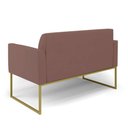 Ver imagem 5 de Sofá Namoradeira Base Industrial Dourado Marisa Veludo D03 - D?rossi