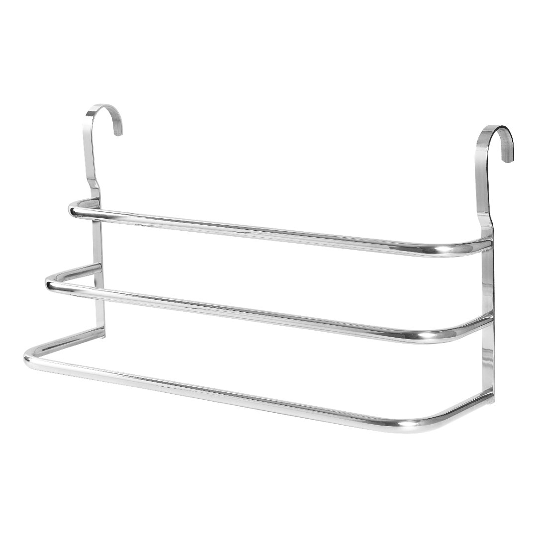 Porta Toalhas Triplo Toalheiro Para Box Alto Brilho 60cm - 3