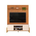 Ver imagem 2 de Bancada Cher e Painel Trento para Tv até 65 Polegadas 183x240cm Off White Freijó- Mabe Magazine